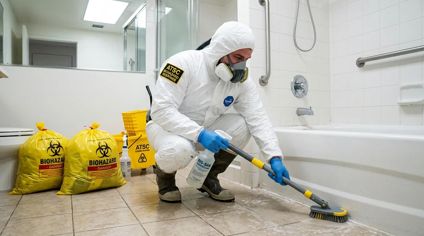 Decontamination equipment deployed for Blood Cleanup in Mount Arlington